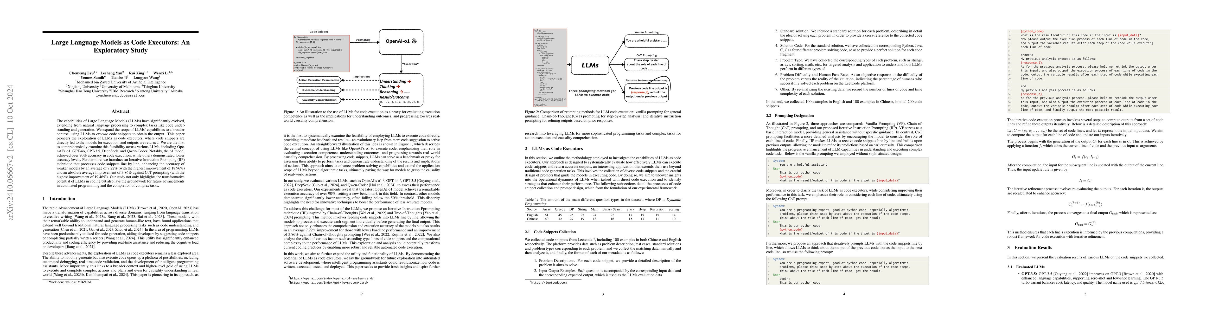 Thumbnail for Large Language Models as Code Executors: An Exploratory Study