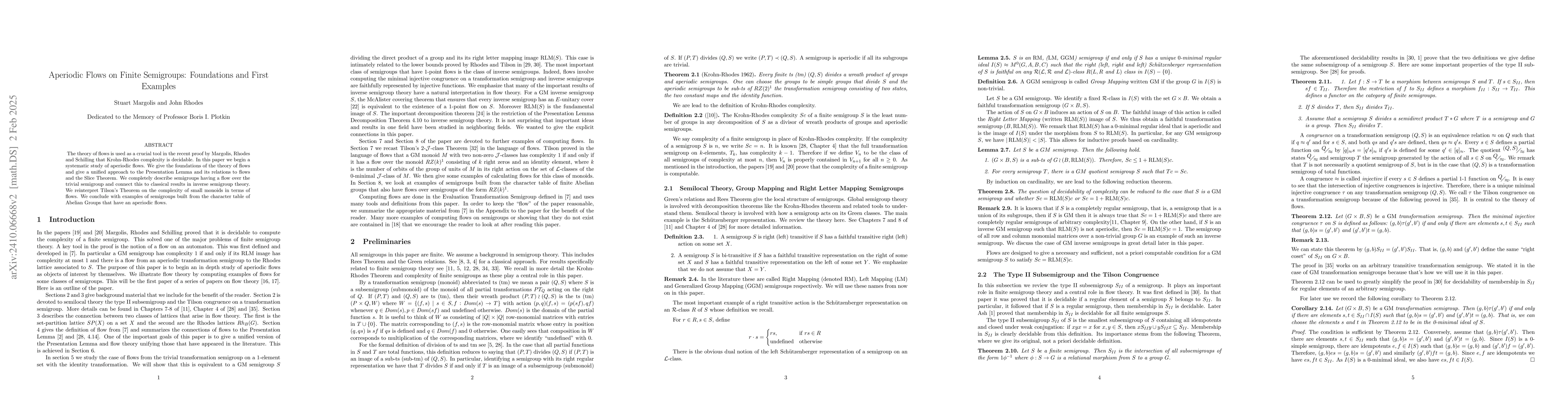 Thumbnail for Aperiodic Flows on Finite Semigroups: Foundations and First Examples