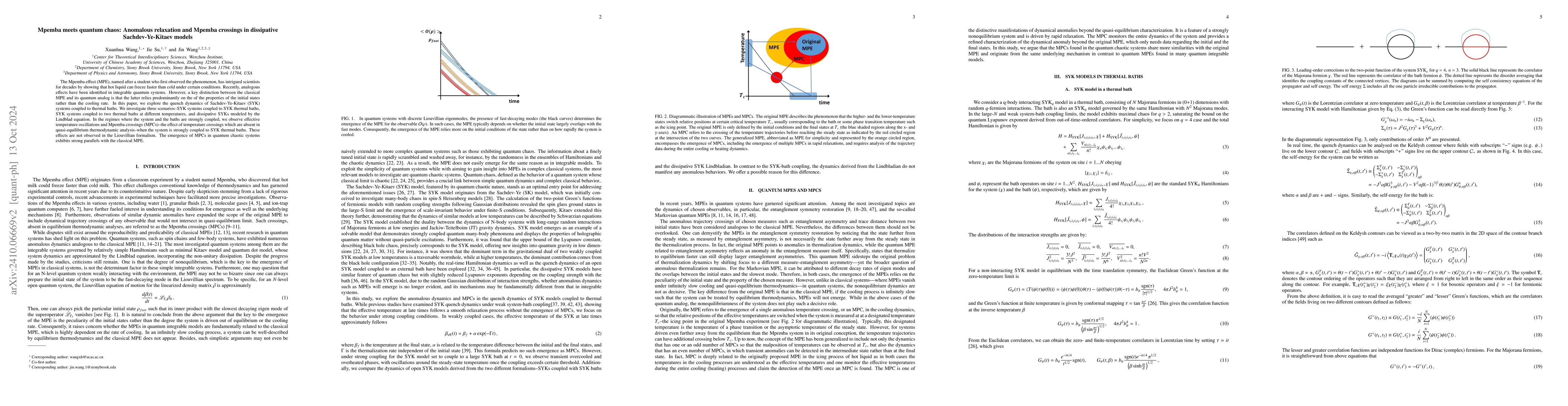 Thumbnail for Mpemba Meets Quantum Chaos: Anomalous Relaxation and Mpemba Crossings in
  Dissipative Sachdev-Ye-Kitaev Models