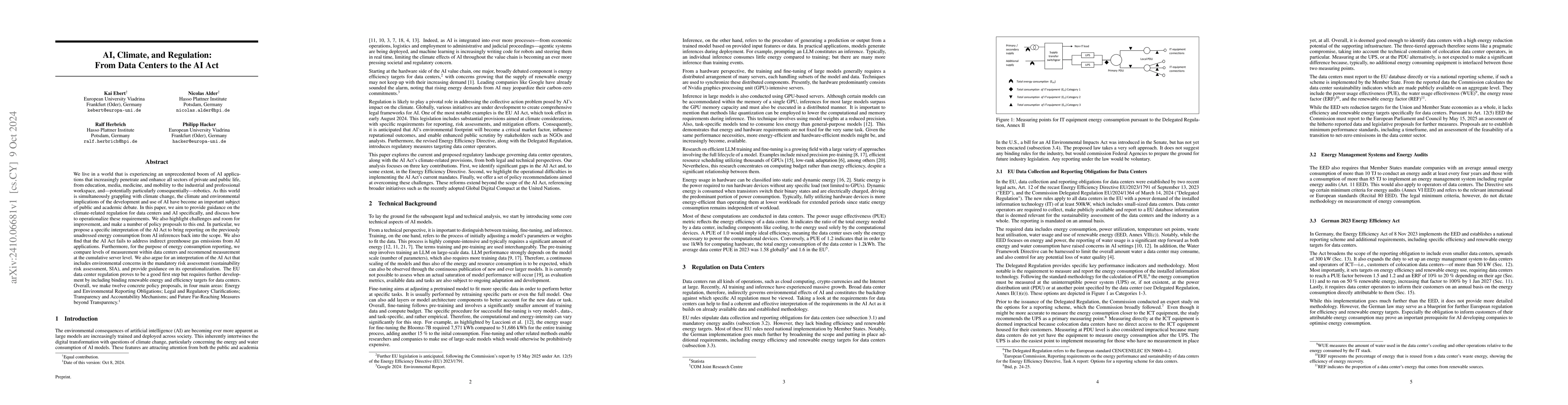 Thumbnail for AI, Climate, and Regulation: From Data Centers to the AI Act