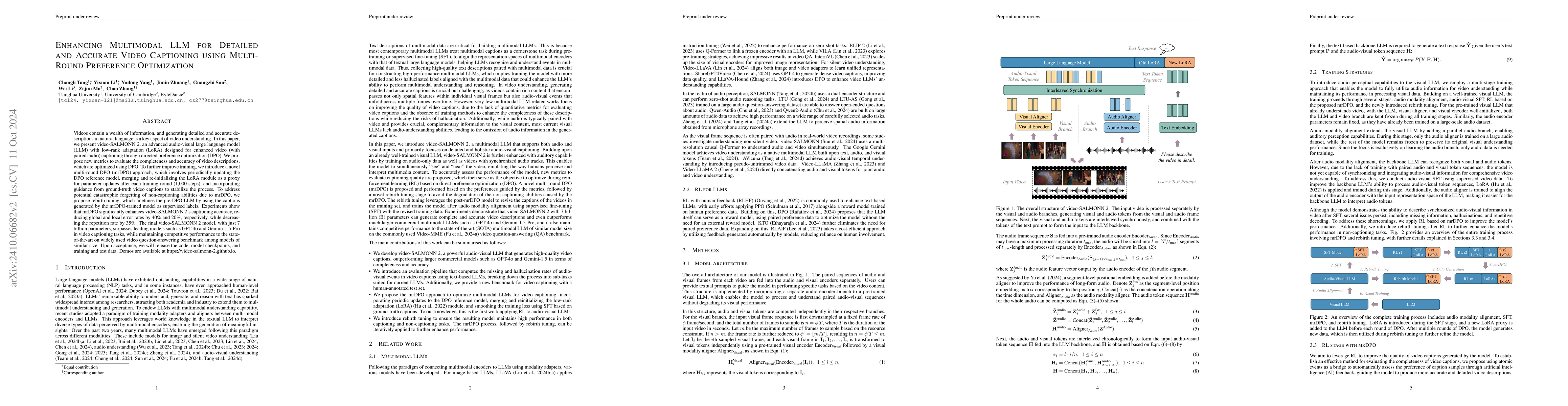 Thumbnail for Enhancing Multimodal LLM for Detailed and Accurate Video Captioning
  using Multi-Round Preference Optimization