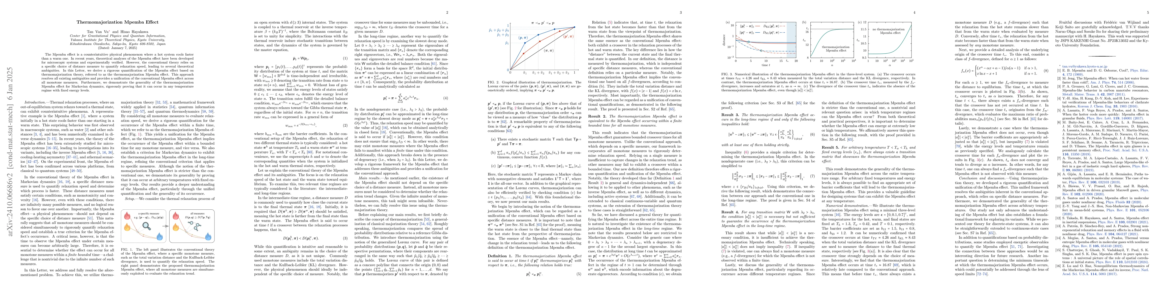 Thumbnail for Thermomajorization Mpemba Effect: Unification and Universality