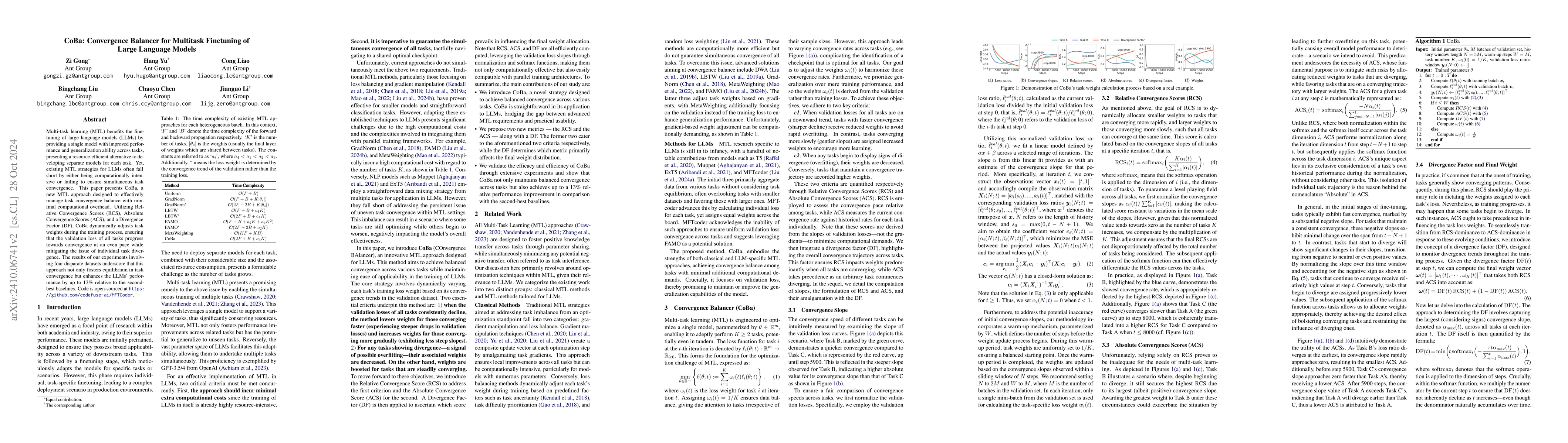 Thumbnail for CoBa: Convergence Balancer for Multitask Finetuning of Large Language
  Models