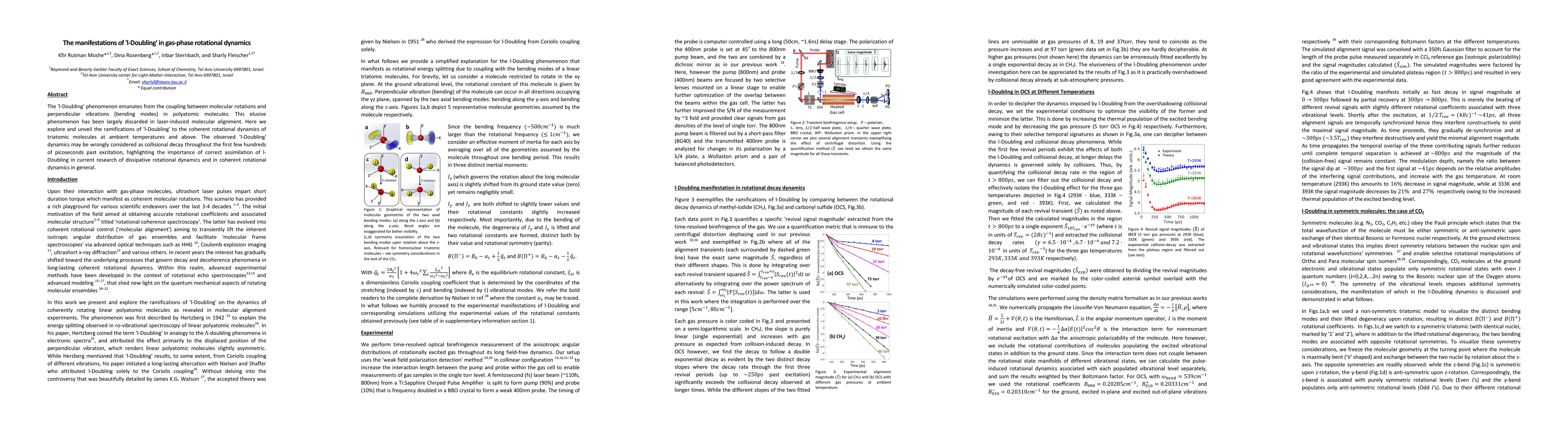 Thumbnail for The manifestations of 'l-Doubling' in gas-phase rotational dynamics