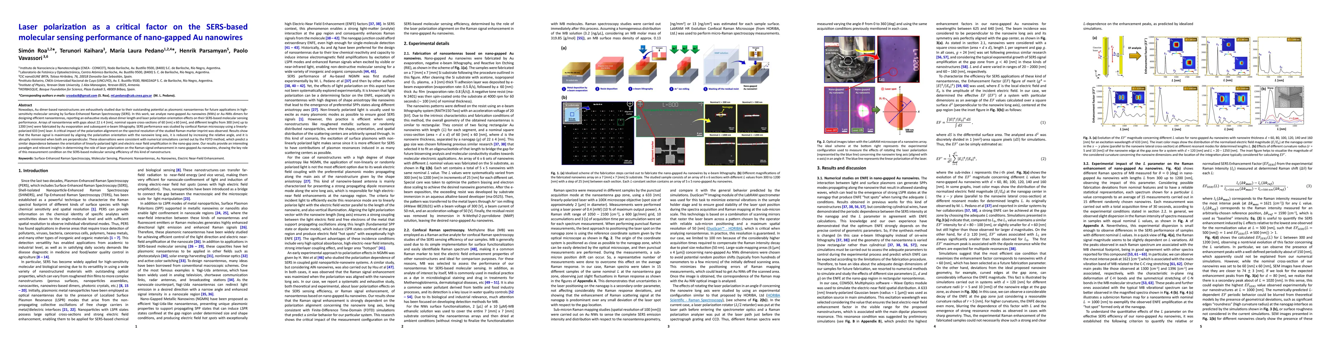 Thumbnail for Laser polarization as a critical factor on the SERS-based molecular
  sensing performance of nano-gapped Au nanowires