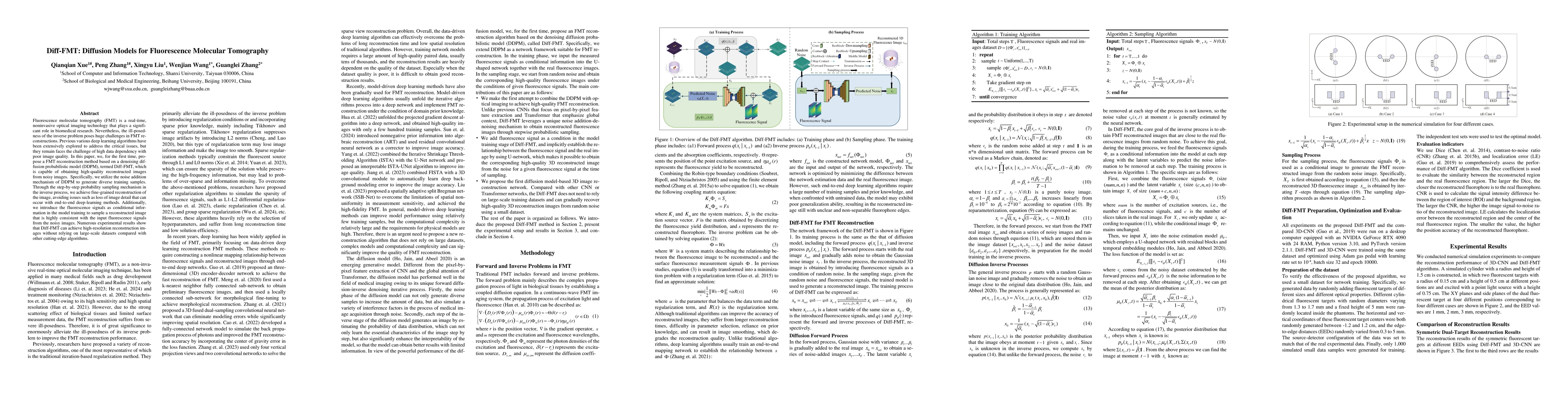 Thumbnail for Diff-FMT: Diffusion Models for Fluorescence Molecular Tomography