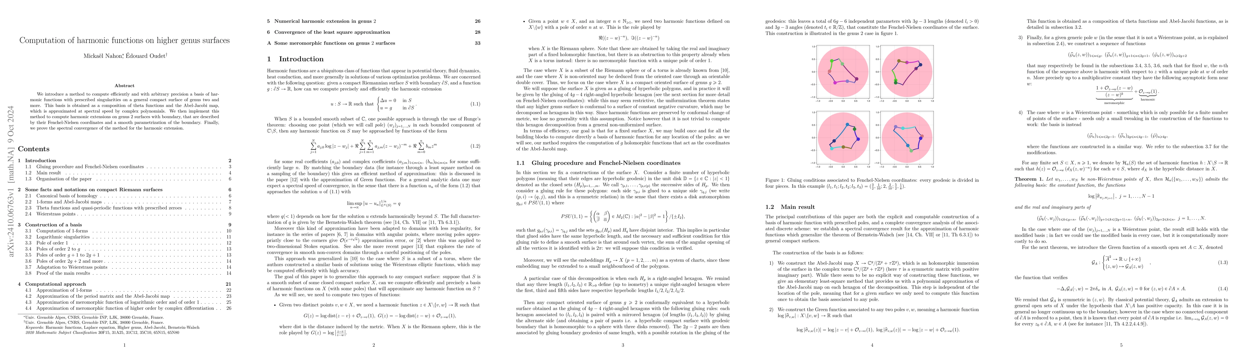 Thumbnail for Computation of harmonic functions on higher genus surfaces