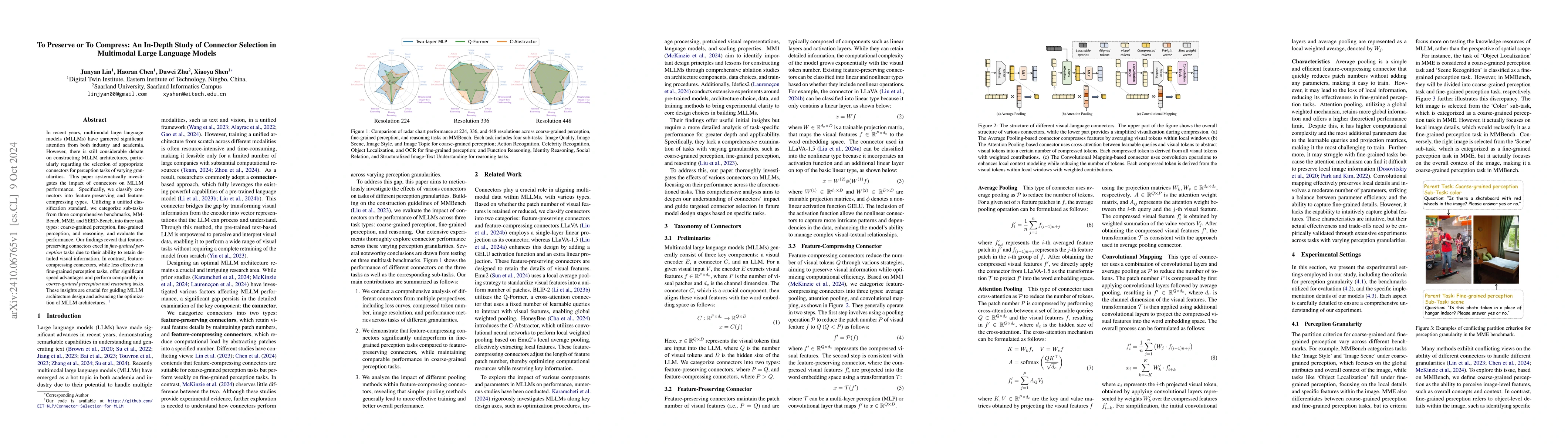 Thumbnail for To Preserve or To Compress: An In-Depth Study of Connector Selection in
  Multimodal Large Language Models