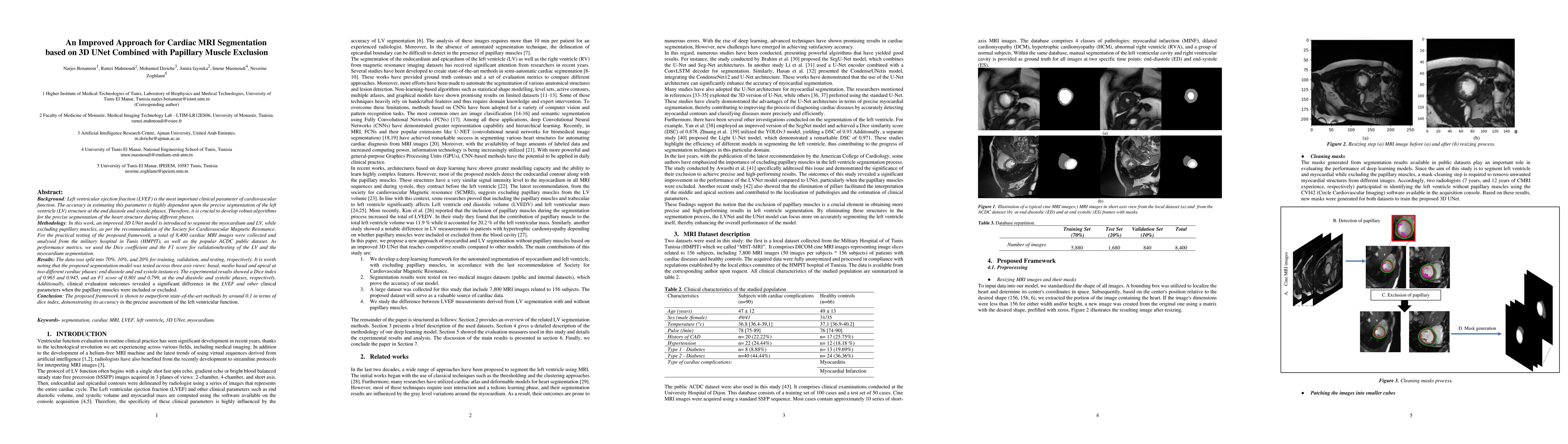 Thumbnail for An Improved Approach for Cardiac MRI Segmentation based on 3D UNet
  Combined with Papillary Muscle Exclusion