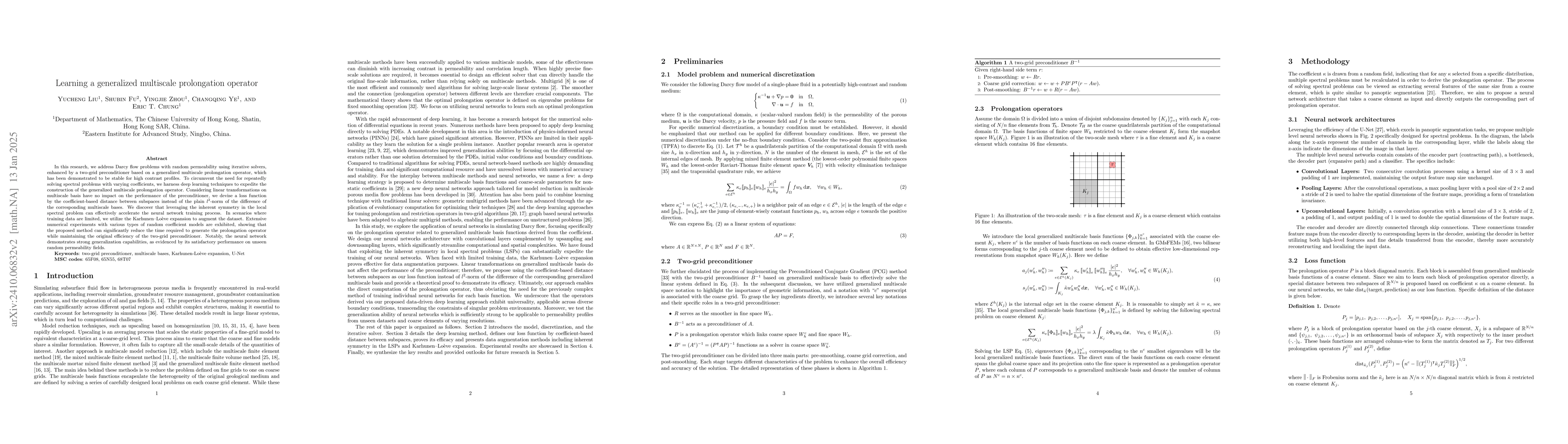 Thumbnail for Learning a generalized multiscale prolongation operator