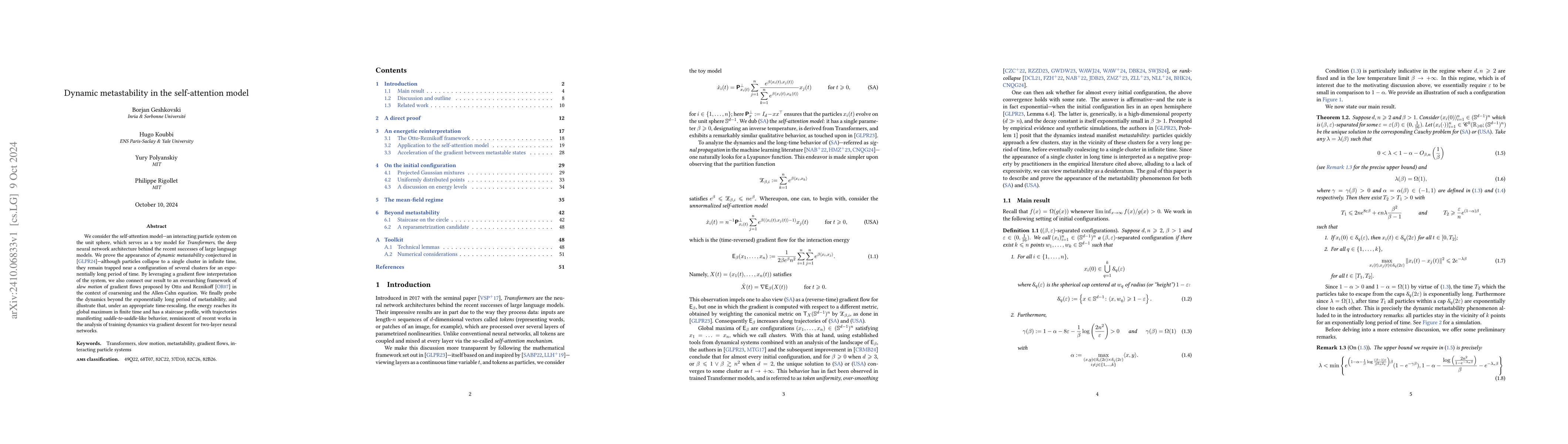 Thumbnail for Dynamic metastability in the self-attention model