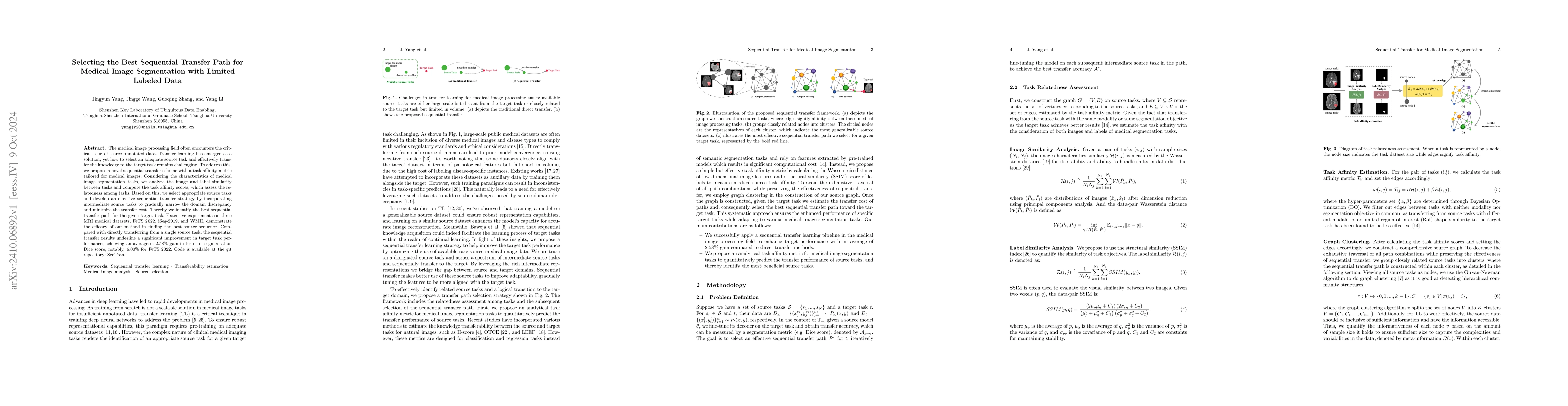 Thumbnail for Selecting the Best Sequential Transfer Path for Medical Image
  Segmentation with Limited Labeled Data