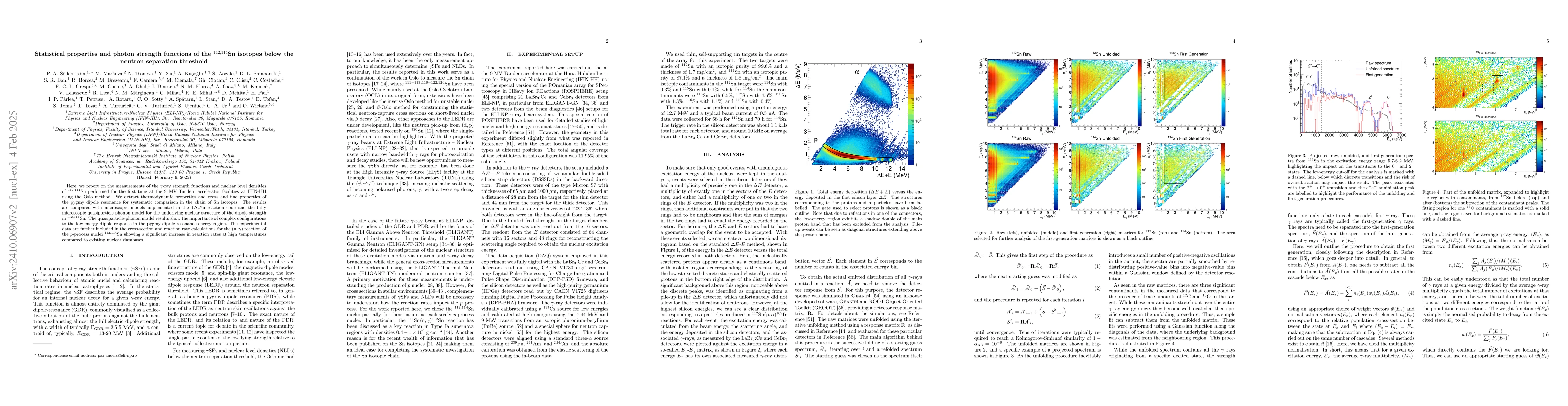 Thumbnail for Statistical properties and photon strength functions of the
  ${}^{112,114}$Sn isotopes below the neutron separation threshold