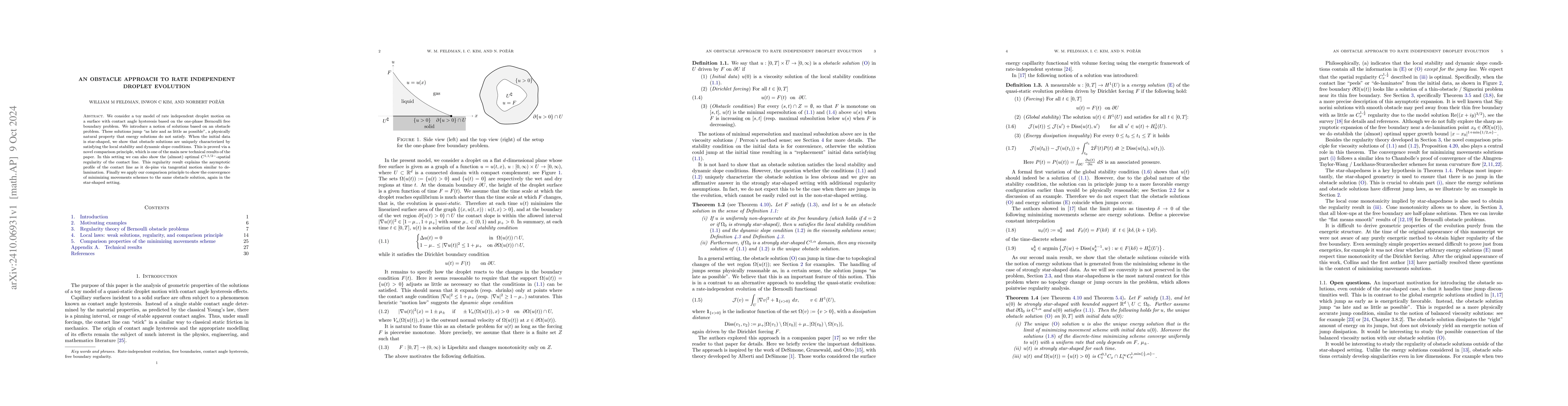 Thumbnail for An obstacle approach to rate independent droplet evolution