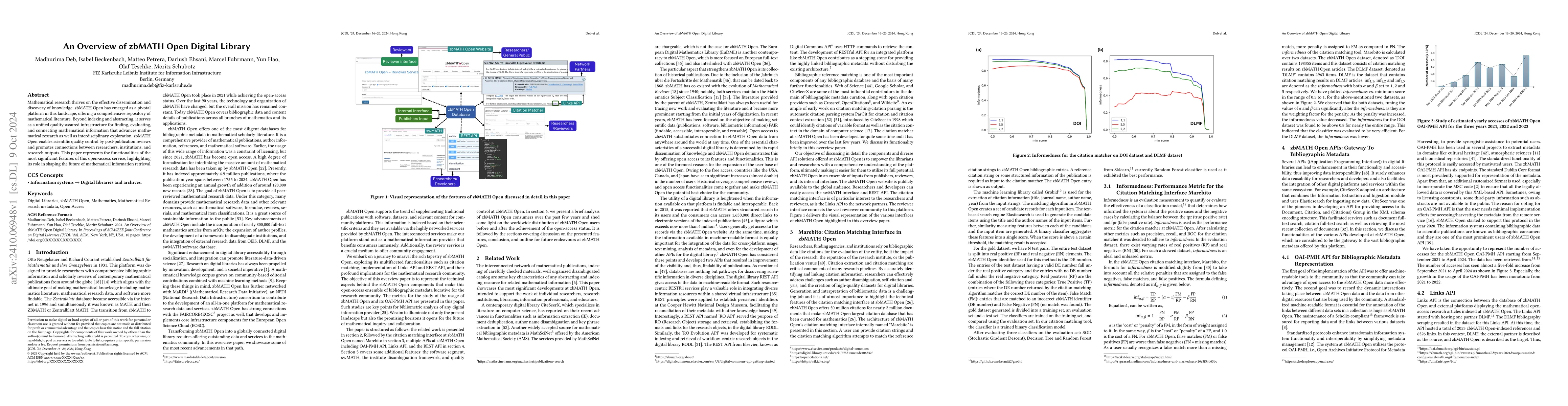 Thumbnail for An Overview of zbMATH Open Digital Library
