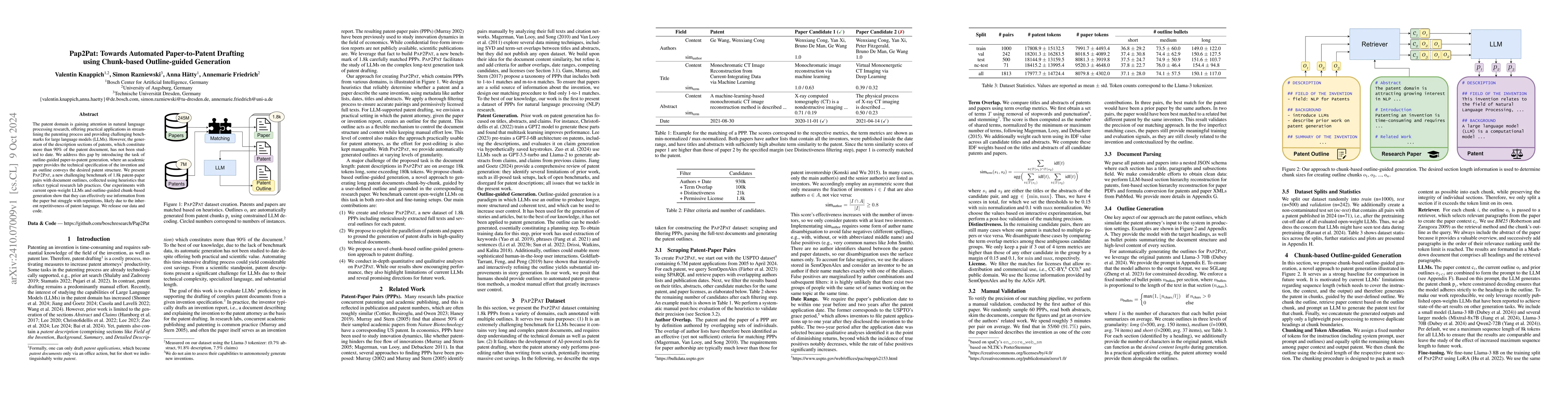 Thumbnail for Pap2Pat: Towards Automated Paper-to-Patent Drafting using Chunk-based
  Outline-guided Generation