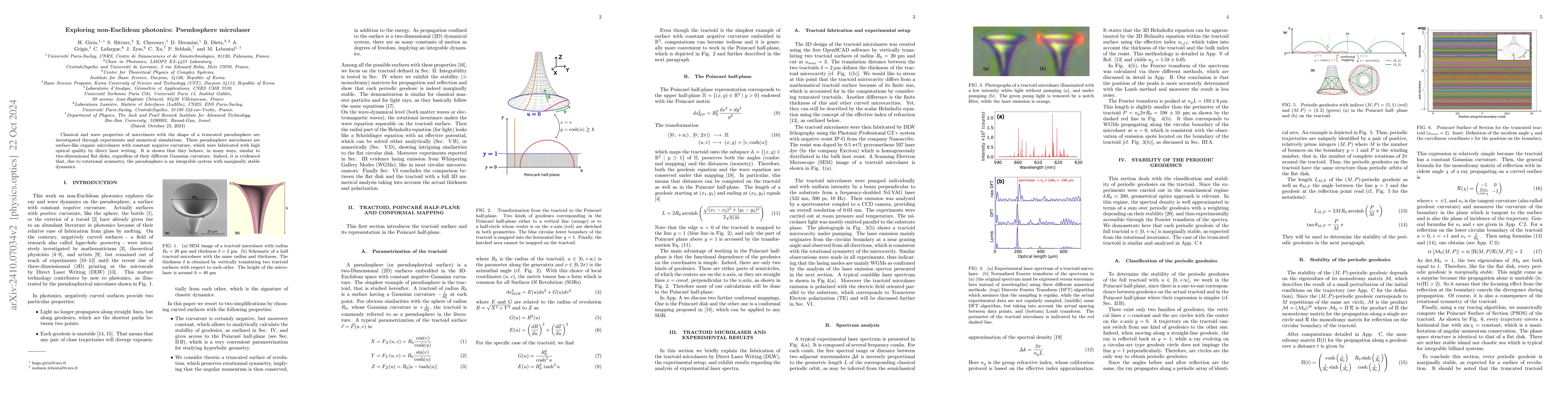 Thumbnail for Exploring non-Euclidean photonics: Pseudosphere microlaser