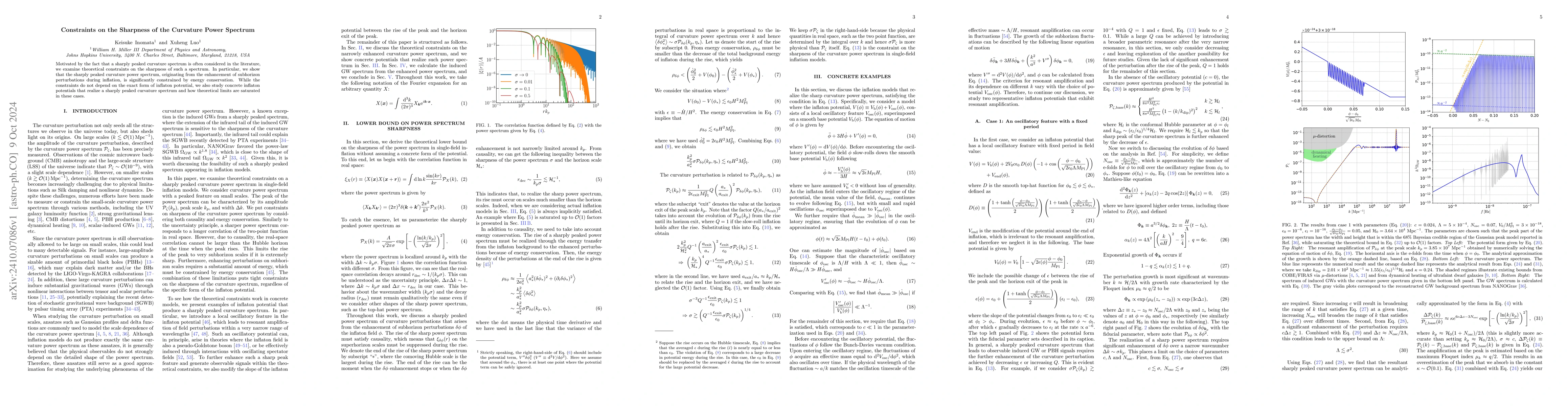 Thumbnail for Constraints on the Sharpness of the Curvature Power Spectrum