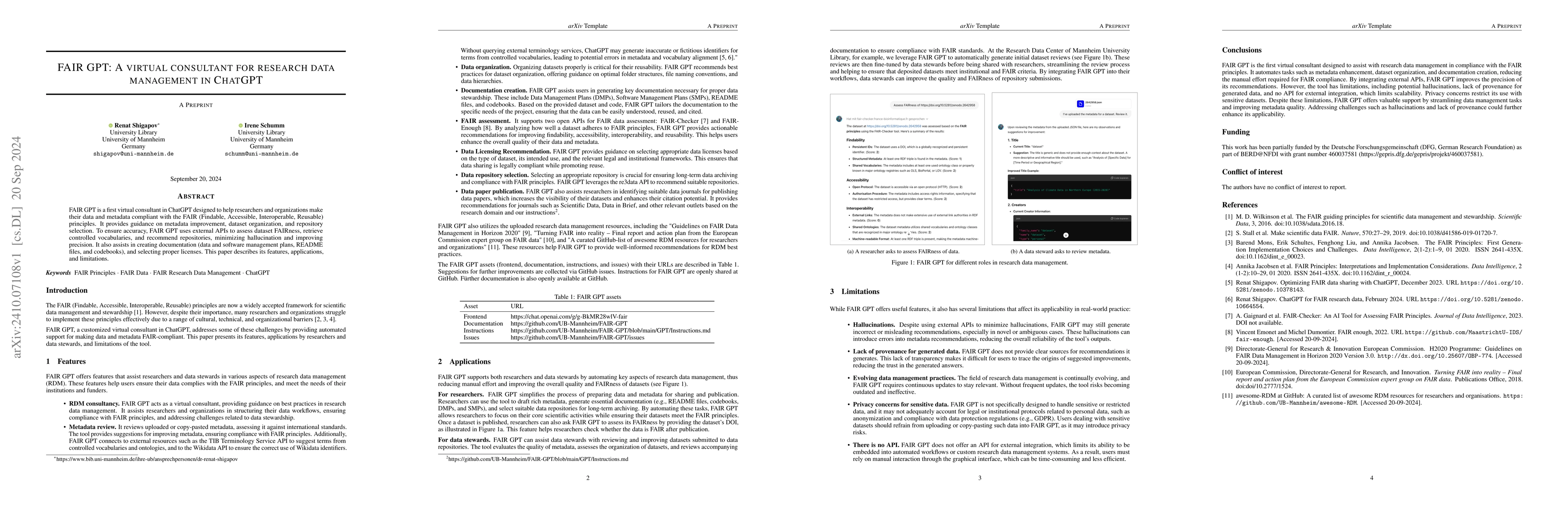Thumbnail for FAIR GPT: A virtual consultant for research data management in ChatGPT