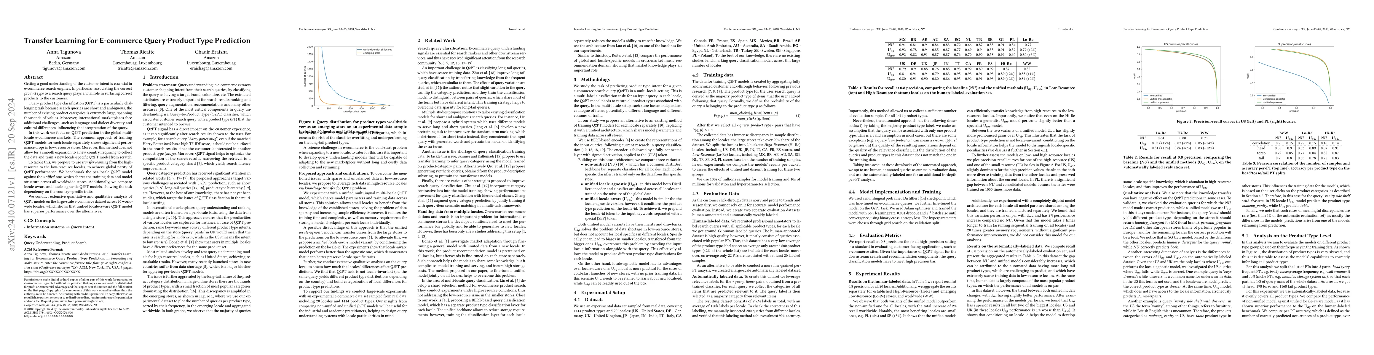 Thumbnail for Transfer Learning for E-commerce Query Product Type Prediction