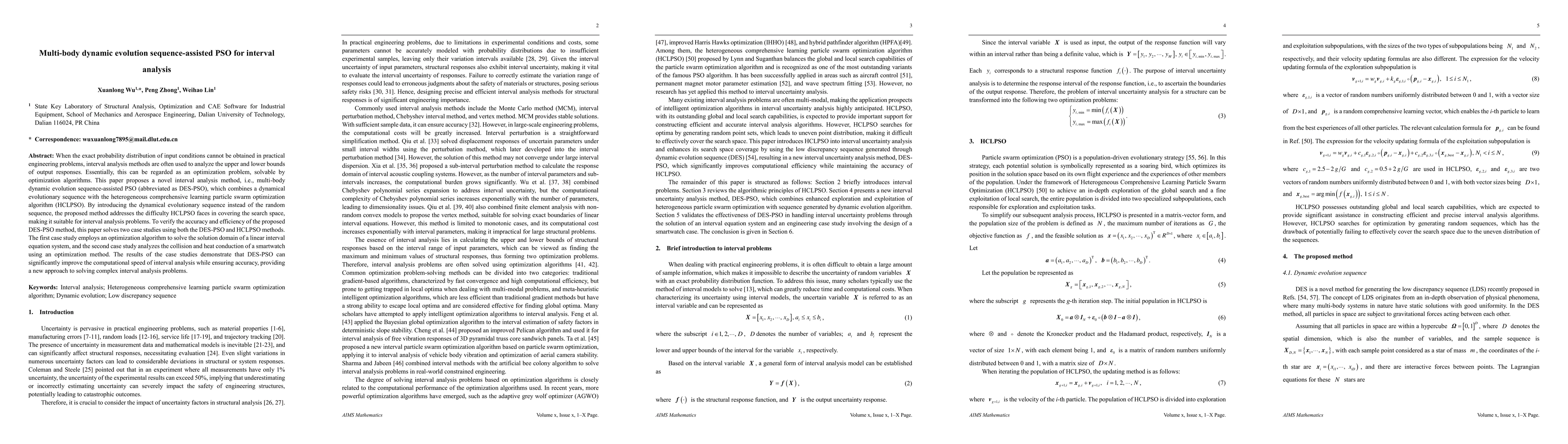Thumbnail for Multi-body dynamic evolution sequence-assisted PSO for interval analysis