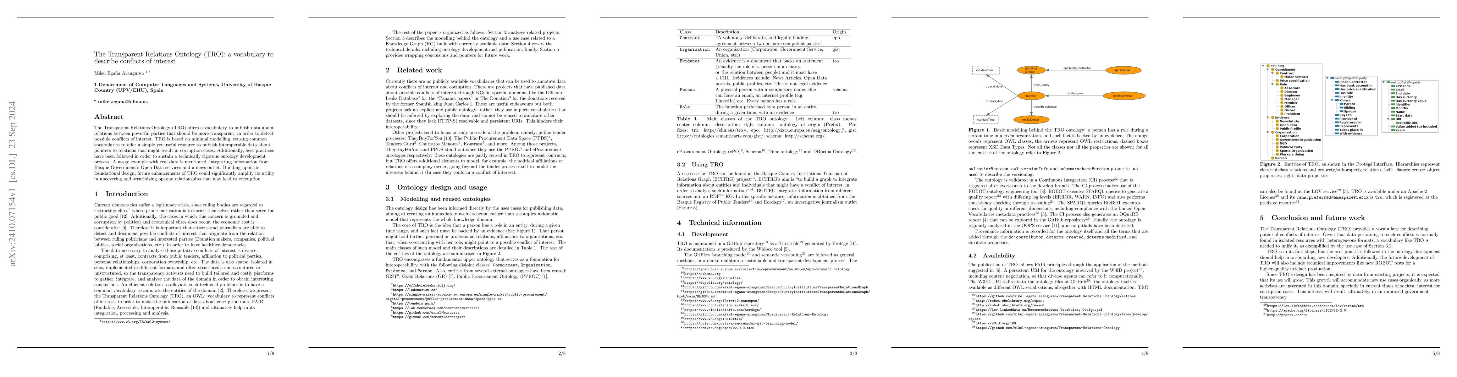 Thumbnail for The Transparent Relations Ontology (TRO): a vocabulary to describe
  conflicts of interest