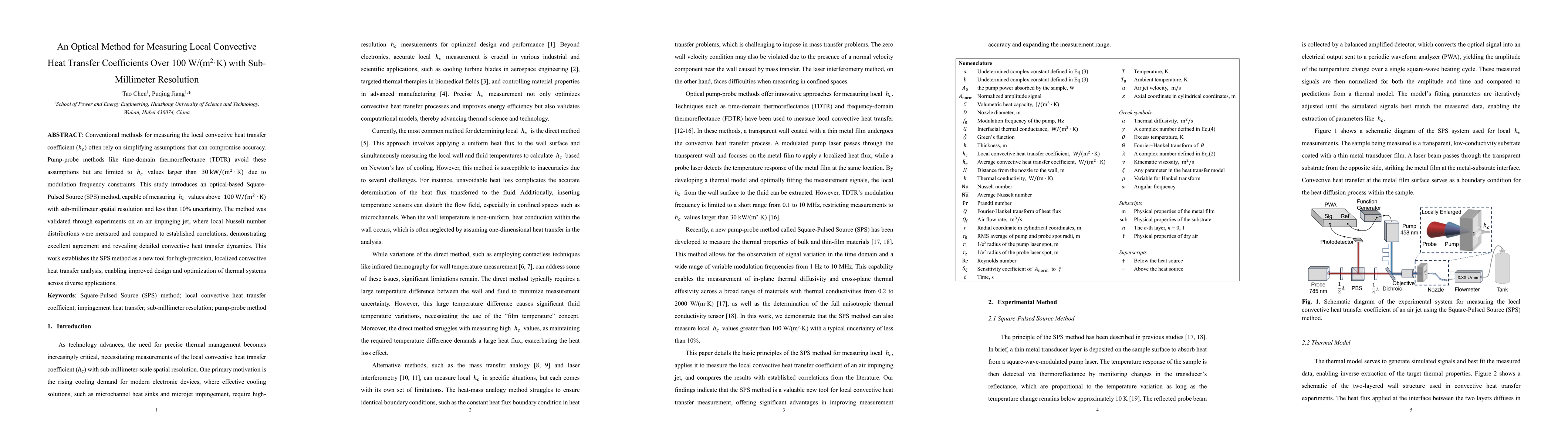 Thumbnail for Sub-Millimeter-Scale Measurement of Local Convective Heat Transfer
  Coefficient Exceeding 100 W/(m^2-K) Using an Optical Pump-Probe Method