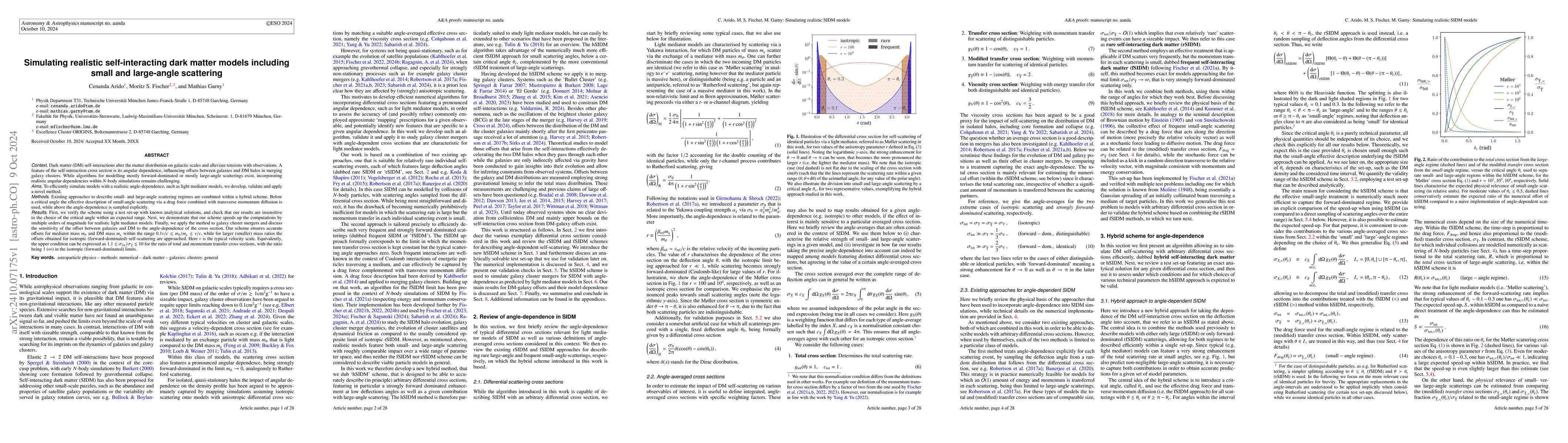 Thumbnail for Simulating realistic self-interacting dark matter models including small
  and large-angle scattering