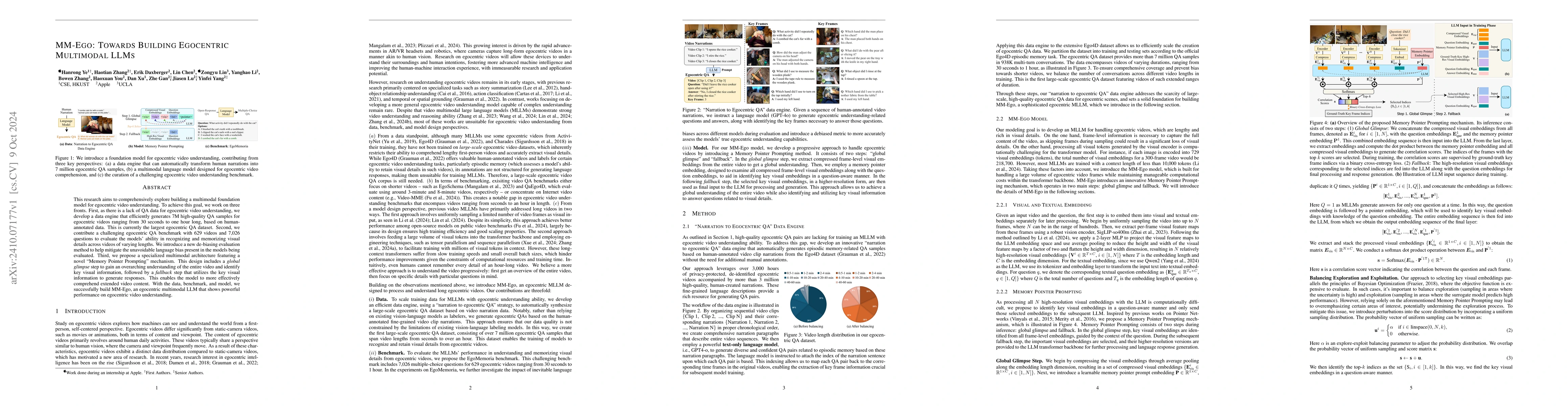 Thumbnail for MM-Ego: Towards Building Egocentric Multimodal LLMs