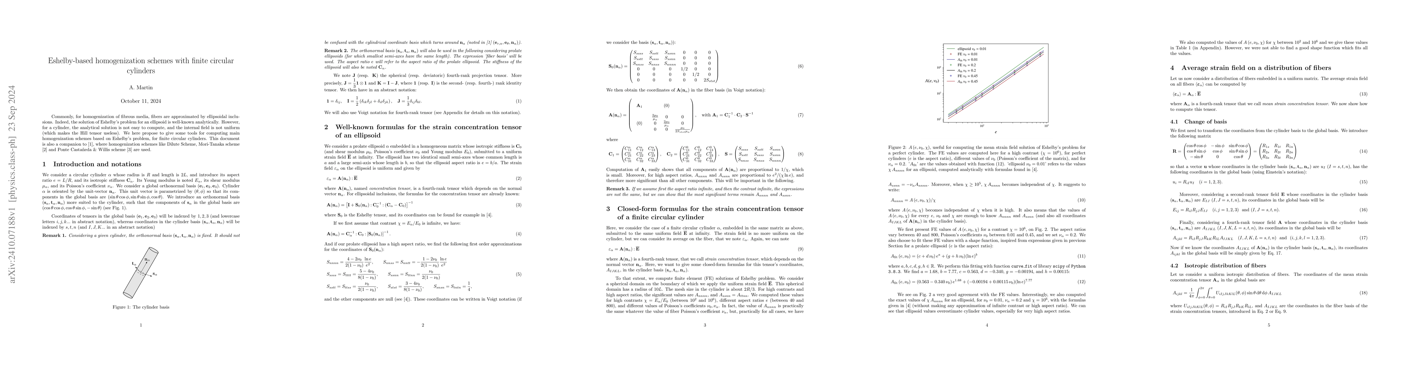 Thumbnail for Eshelby-based homogenization schemes with finite circular cylinders