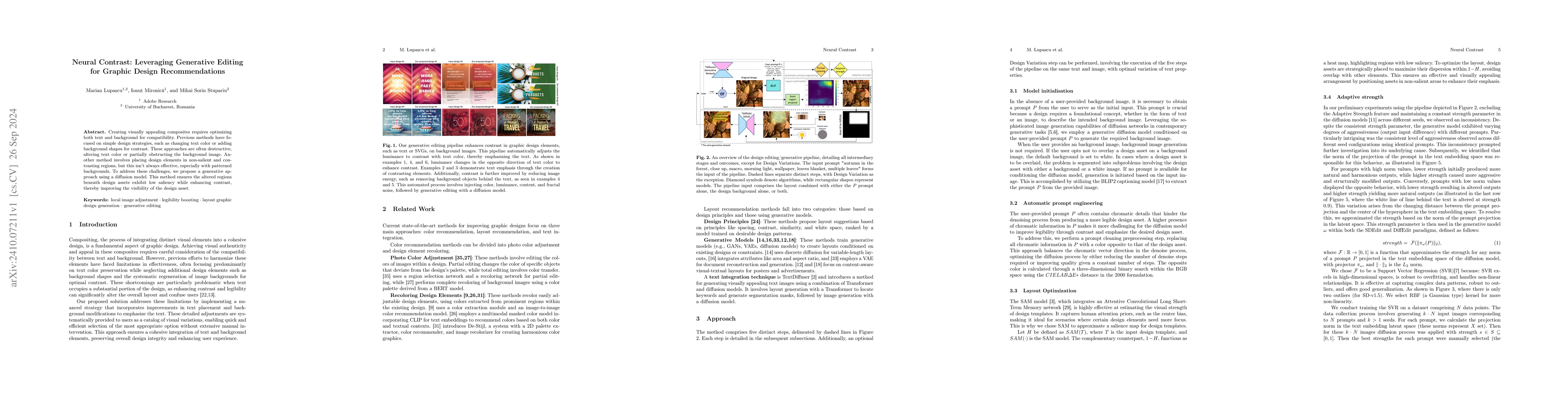 Thumbnail for Neural Contrast: Leveraging Generative Editing for Graphic Design
  Recommendations