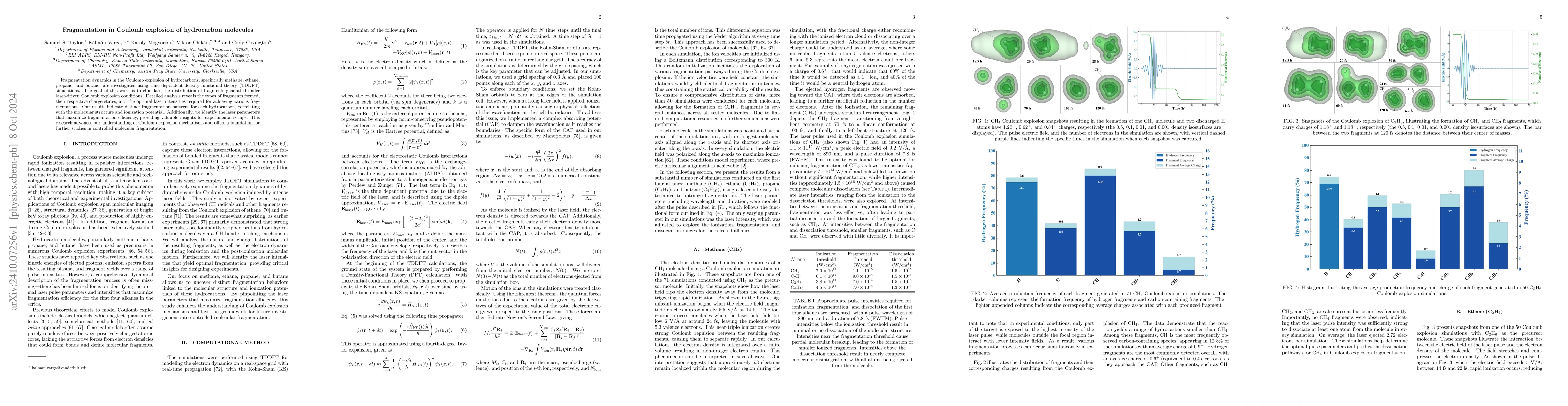 Thumbnail for Fragmentation in Coulomb explosion of hydrocarbon molecules