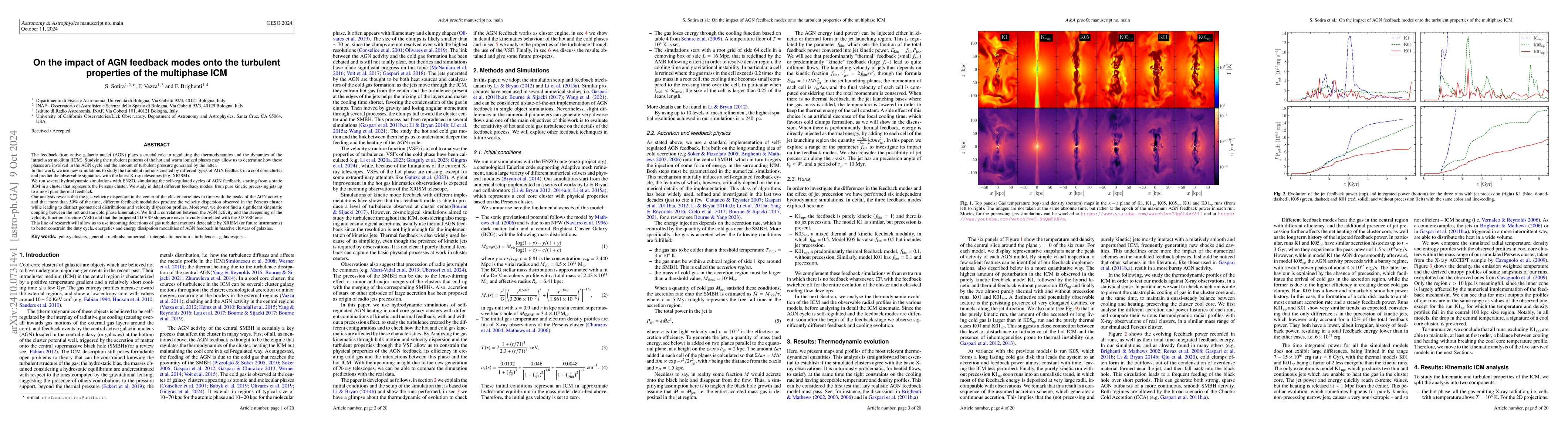 Thumbnail for On the impact of AGN feedback modes onto the turbulent properties of the
  multiphase ICM