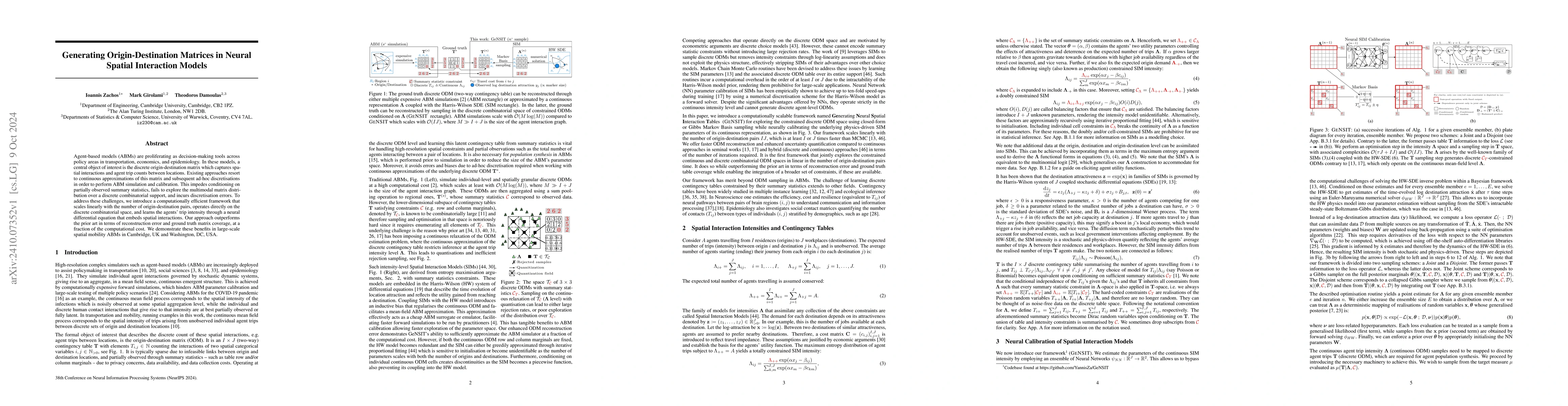 Thumbnail for Generating Origin-Destination Matrices in Neural Spatial Interaction
  Models
