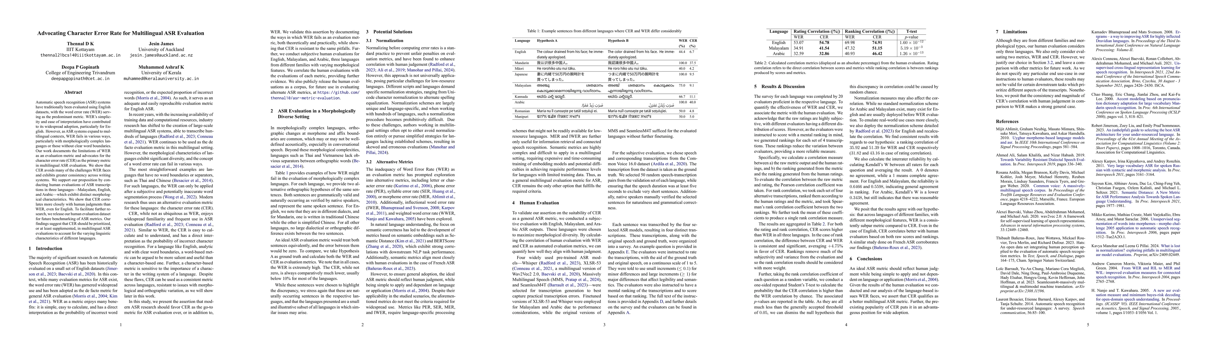 Thumbnail for Advocating Character Error Rate for Multilingual ASR Evaluation