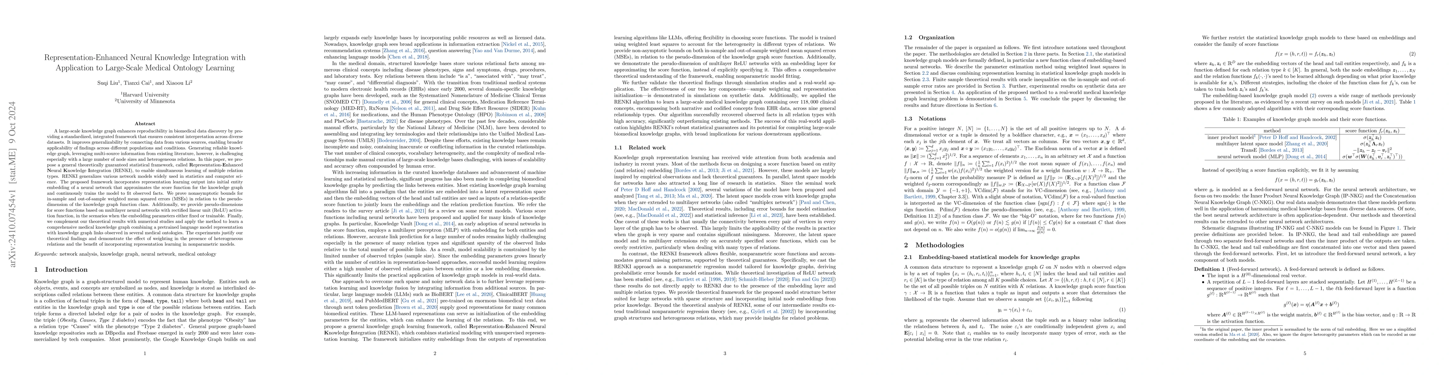 Thumbnail for Representation-Enhanced Neural Knowledge Integration with Application to
  Large-Scale Medical Ontology Learning