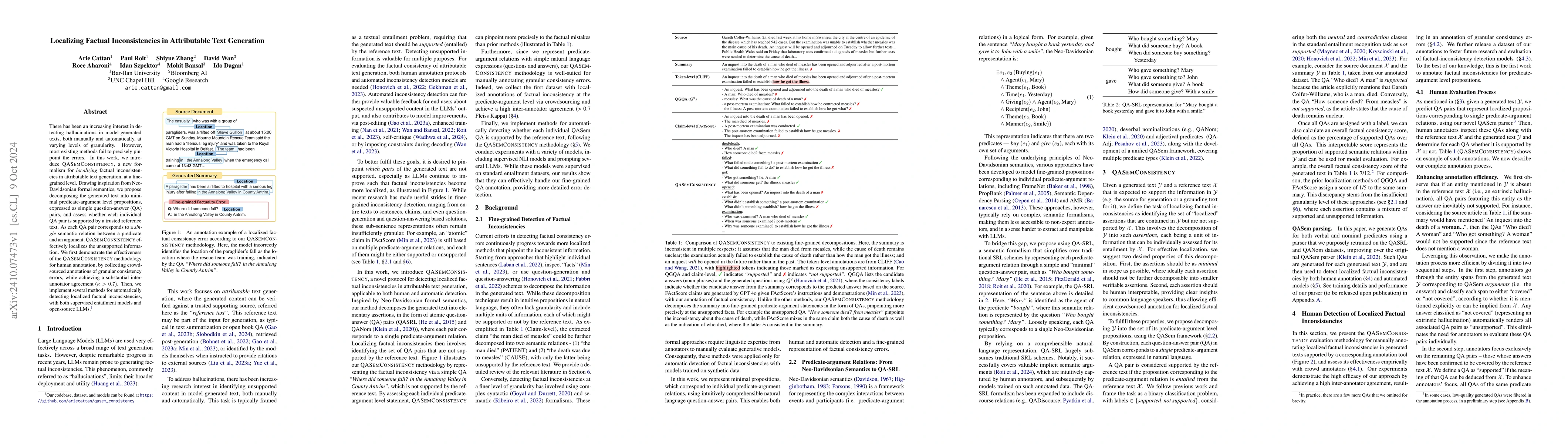 Thumbnail for Localizing Factual Inconsistencies in Attributable Text Generation
