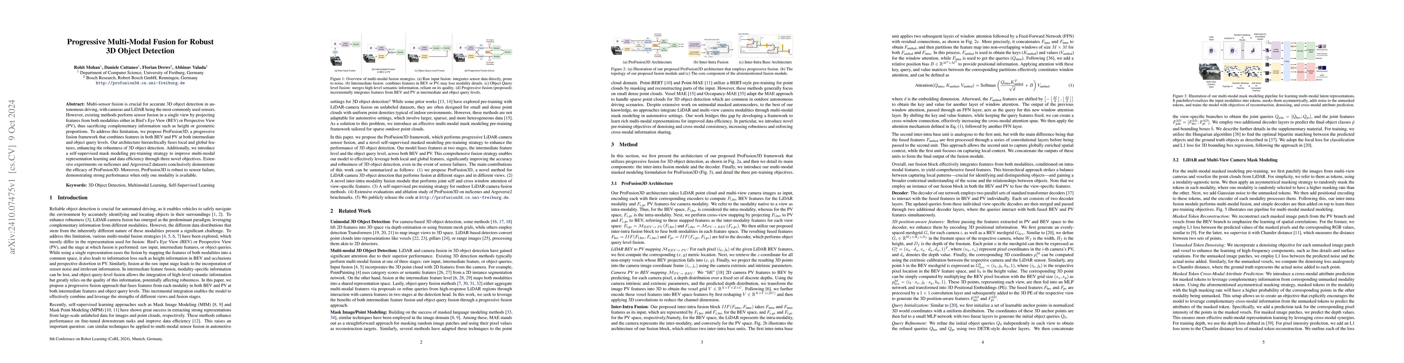 Thumbnail for Progressive Multi-Modal Fusion for Robust 3D Object Detection