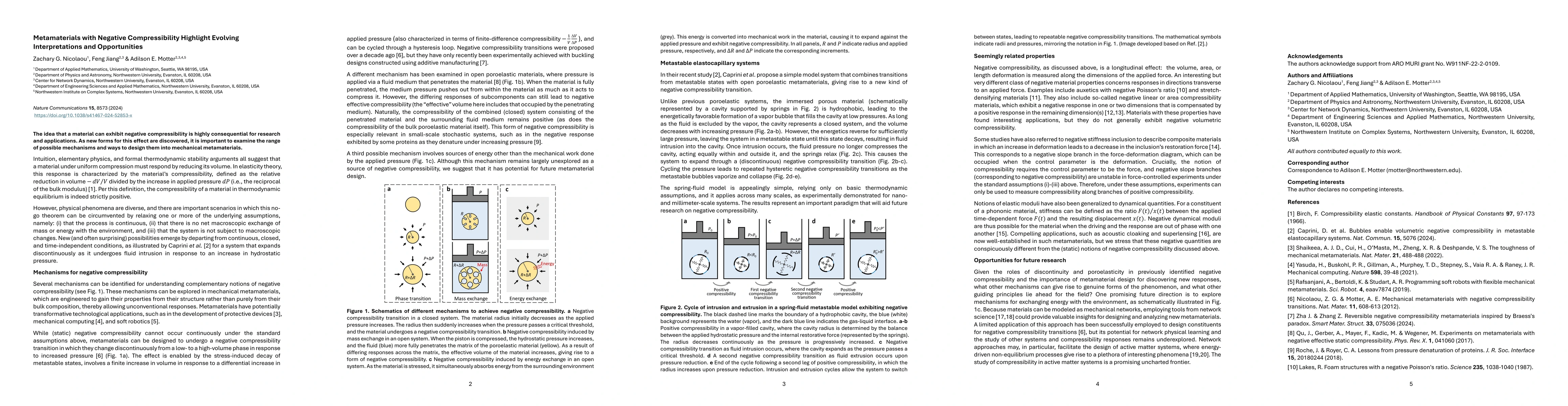 Thumbnail for Metamaterials with Negative Compressibility Highlight Evolving
  Interpretations and Opportunities