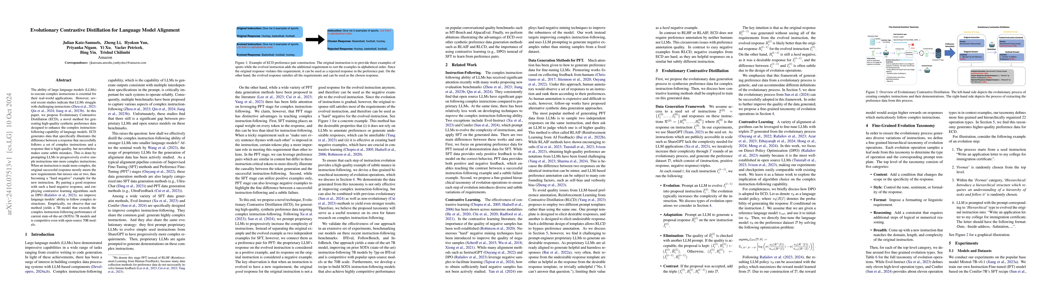 Thumbnail for Evolutionary Contrastive Distillation for Language Model Alignment