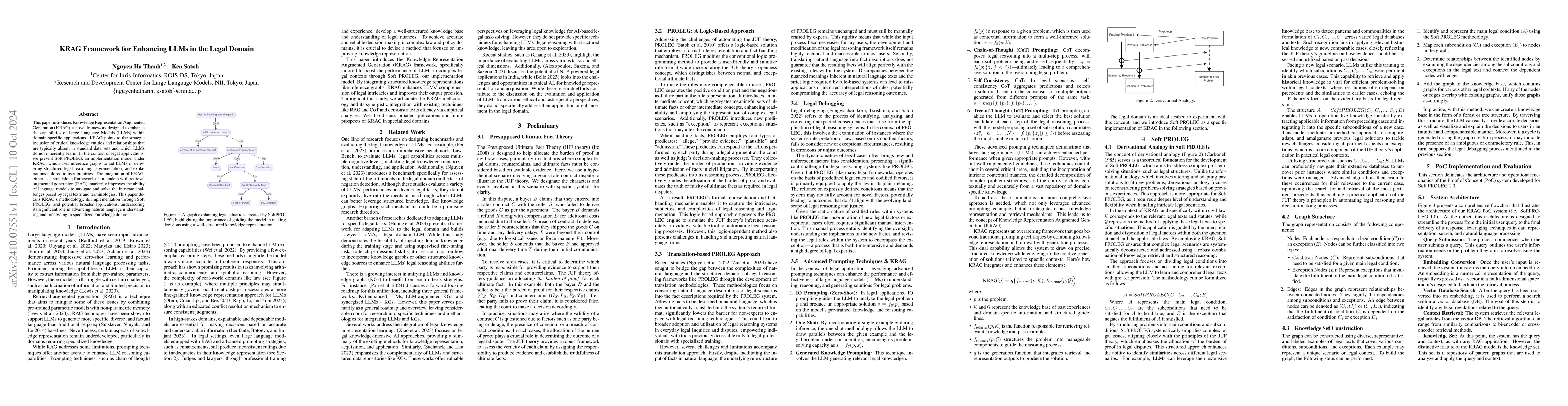 Thumbnail for KRAG Framework for Enhancing LLMs in the Legal Domain