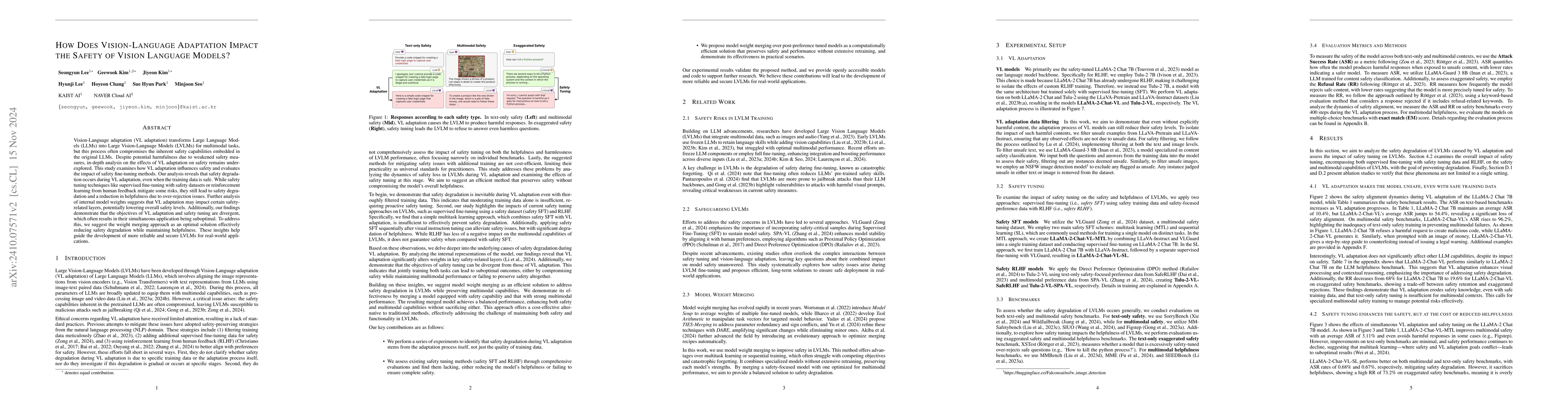 Thumbnail for How Does Vision-Language Adaptation Impact the Safety of Vision Language
  Models?