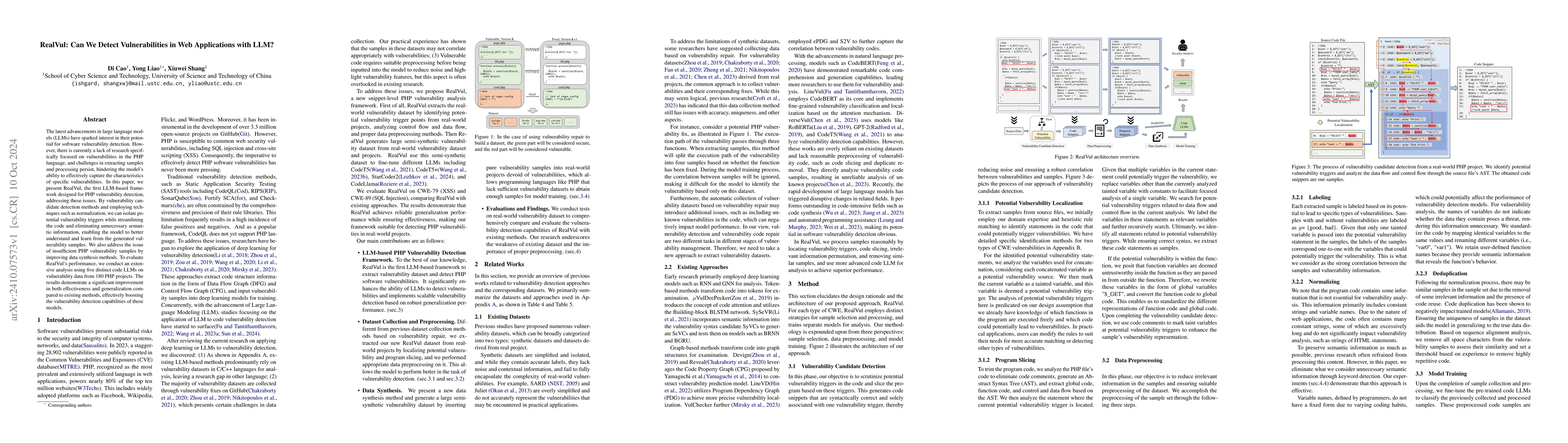 Thumbnail for RealVul: Can We Detect Vulnerabilities in Web Applications with LLM?
