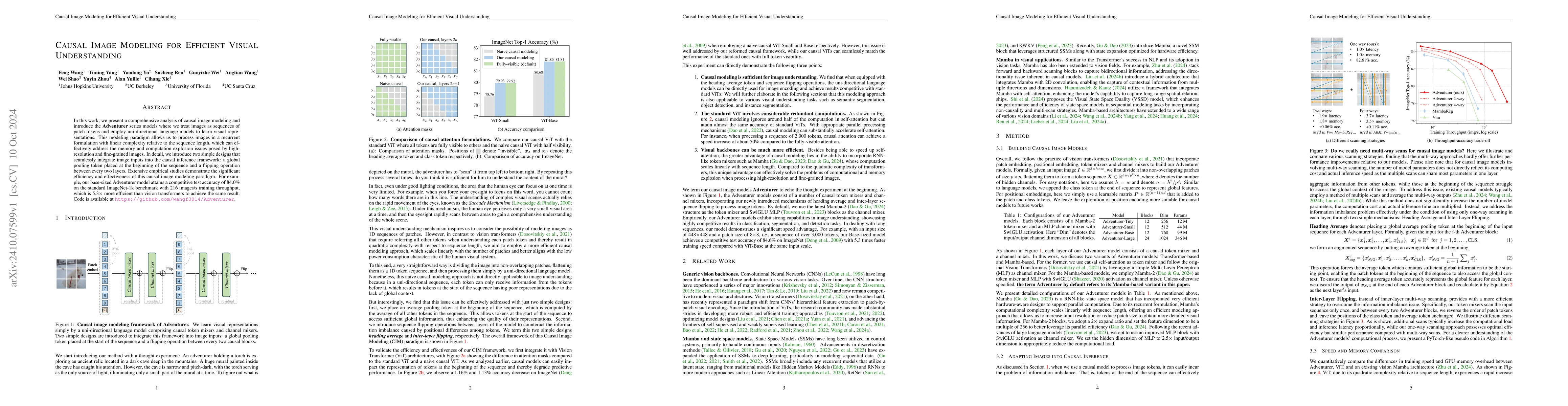 Thumbnail for Causal Image Modeling for Efficient Visual Understanding