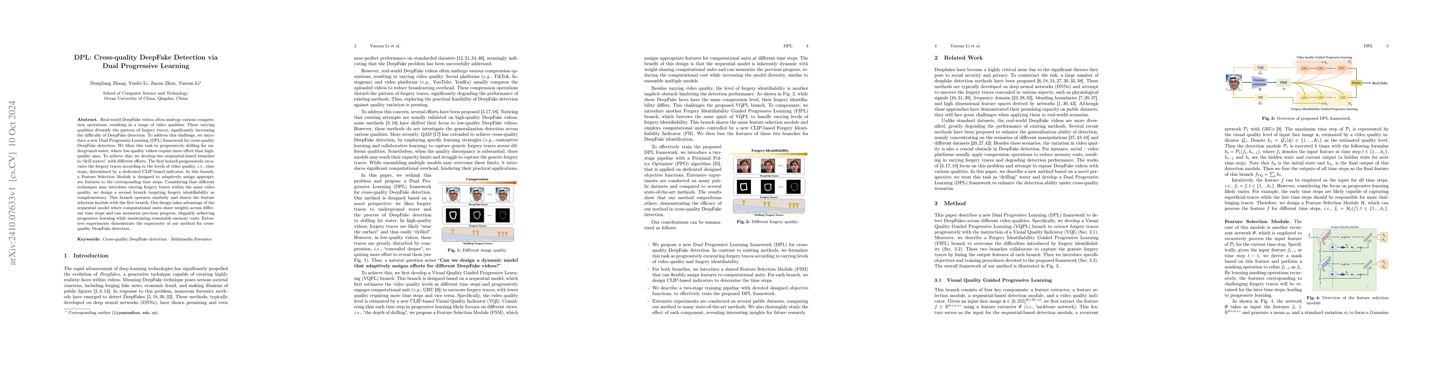 Thumbnail for DPL: Cross-quality DeepFake Detection via Dual Progressive Learning