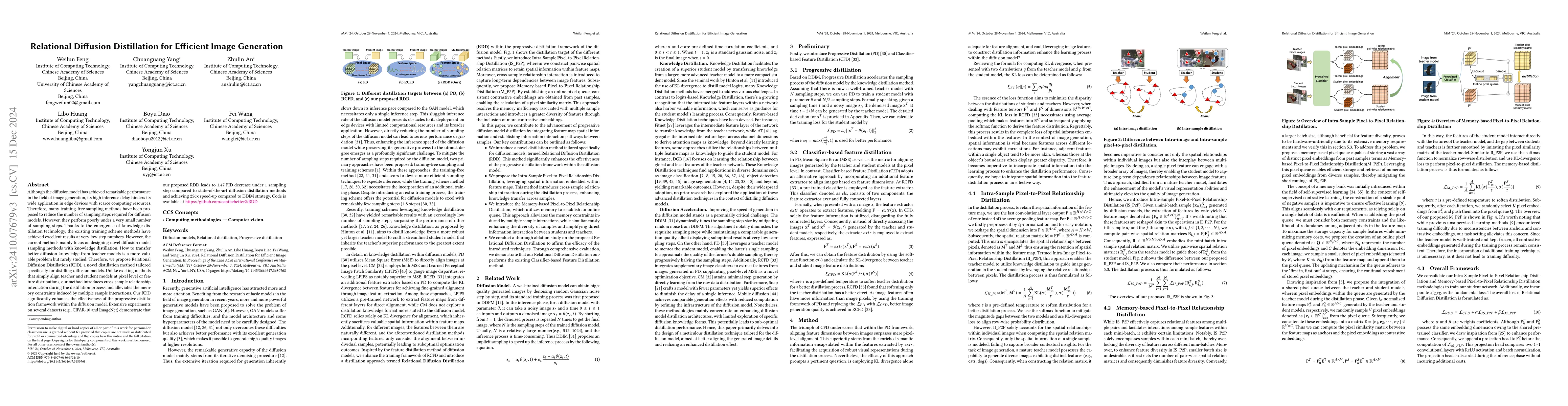 Thumbnail for Relational Diffusion Distillation for Efficient Image Generation