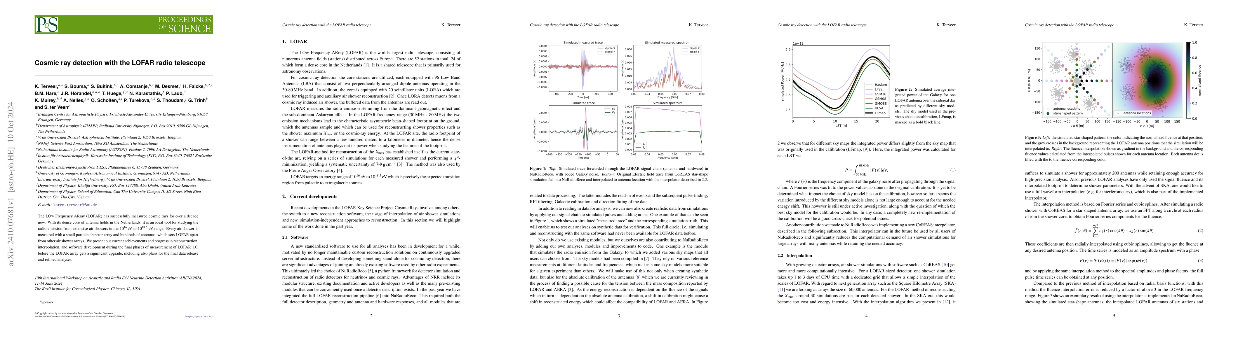 Thumbnail for Cosmic ray detection with the LOFAR radio telescope