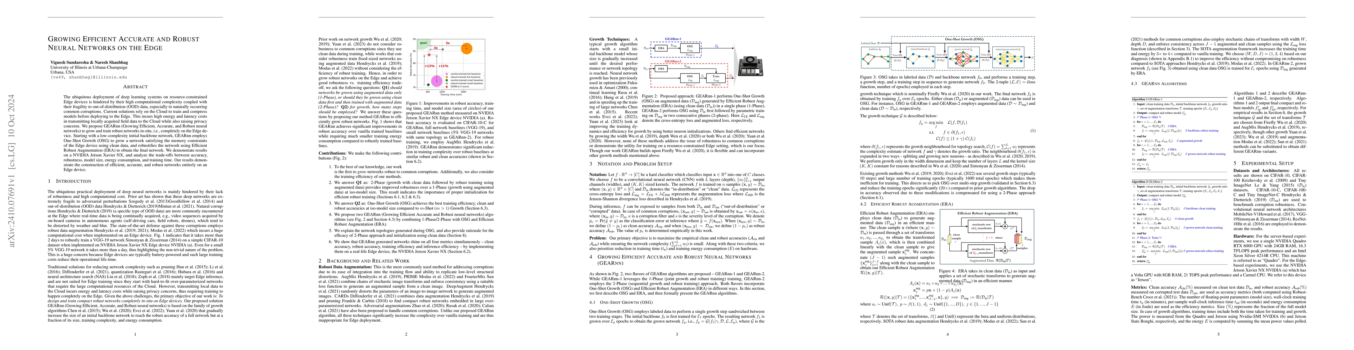 Thumbnail for Growing Efficient Accurate and Robust Neural Networks on the Edge