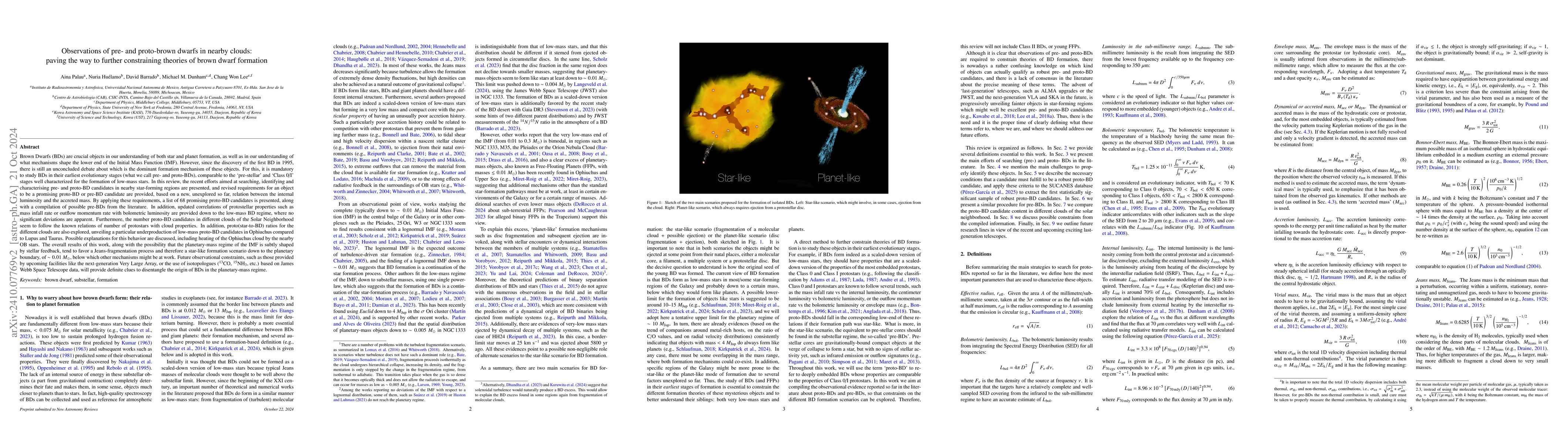 Thumbnail for Observations of pre- and proto-brown dwarfs in nearby clouds: paving the
  way to further constraining theories of brown dwarf formation