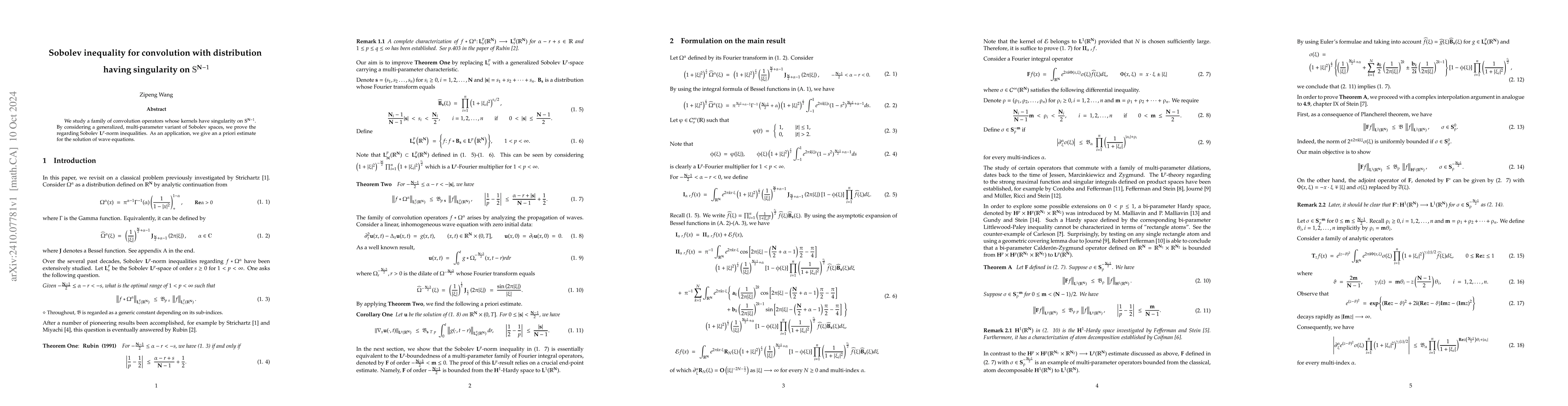 Thumbnail for Sobolev inequality for convolution with distribution on
  $\mathbb{S}^{N-1}$